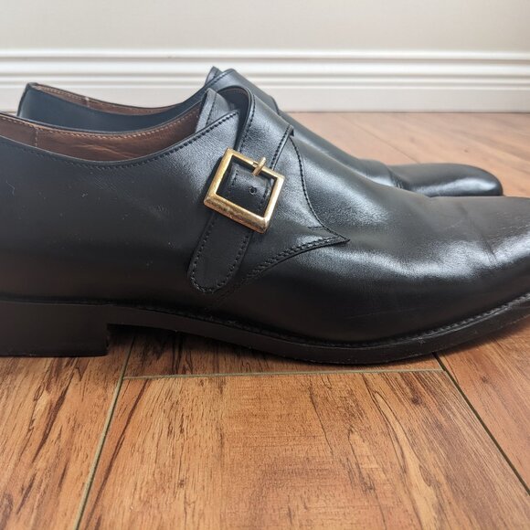 Finsbury Men's Leather Buckle Shoes - Picture 7 of 8